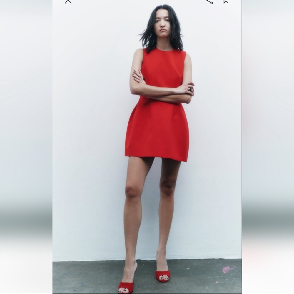 ZARA VOLUMINOUS MINI DRESS